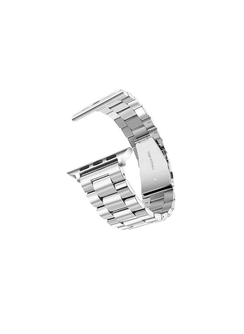 Generic - Stainless Steel Watch Band For Apple Watch Series 8 ULTRA - 49mm - Silver - Image 1