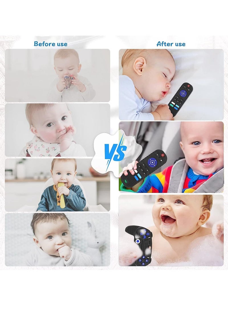 Gonice Soft Food Grade Silicone with TV Remote/Game Handle, Boys Girls Baby Toy for Early Sensory Chew Toys  - Image 3