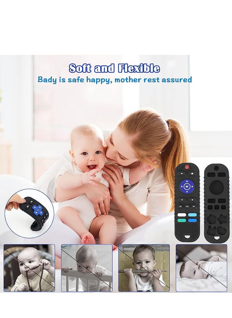 Gonice Soft Food Grade Silicone with TV Remote/Game Handle, Boys Girls Baby Toy for Early Sensory Chew Toys  - Image 4