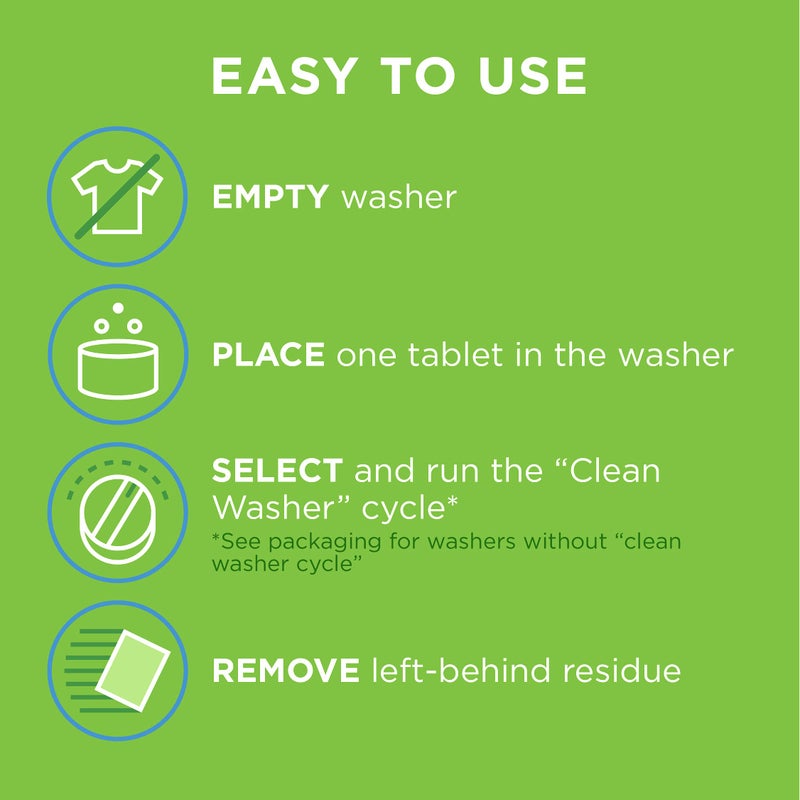 Affresh Washing Machine Cleaner, Cleans Front Load and Top Load Washers, Including HE, 5 Tablets - Image 4