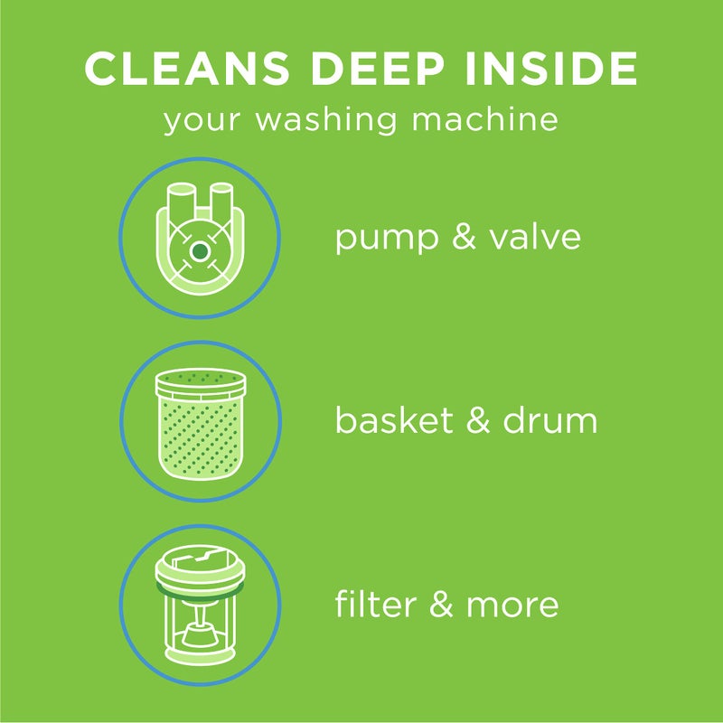 Affresh Washing Machine Cleaner, Cleans Front Load and Top Load Washers, Including HE, 5 Tablets - Image 2