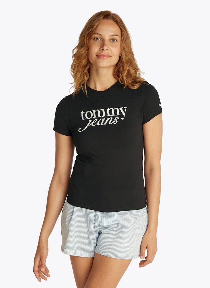 TOMMY JEANS Crew Neck Graphic T-Shirt  - Image 1