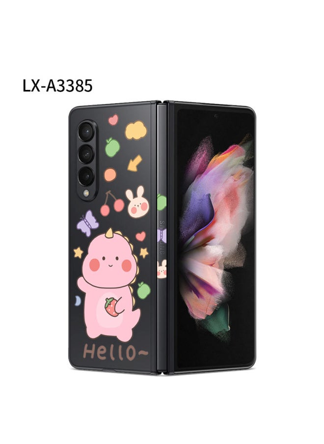 Generic For Samsung Fold3/4 All-inclusive Transparent Sticker Back Sticker W22 Sticker Personalized Color Sticker Folding Screen Fold2 Transparent-Color:LX-A3385-Dimensions:For Samsung Fold4 (color Through 3m)  - Image 1