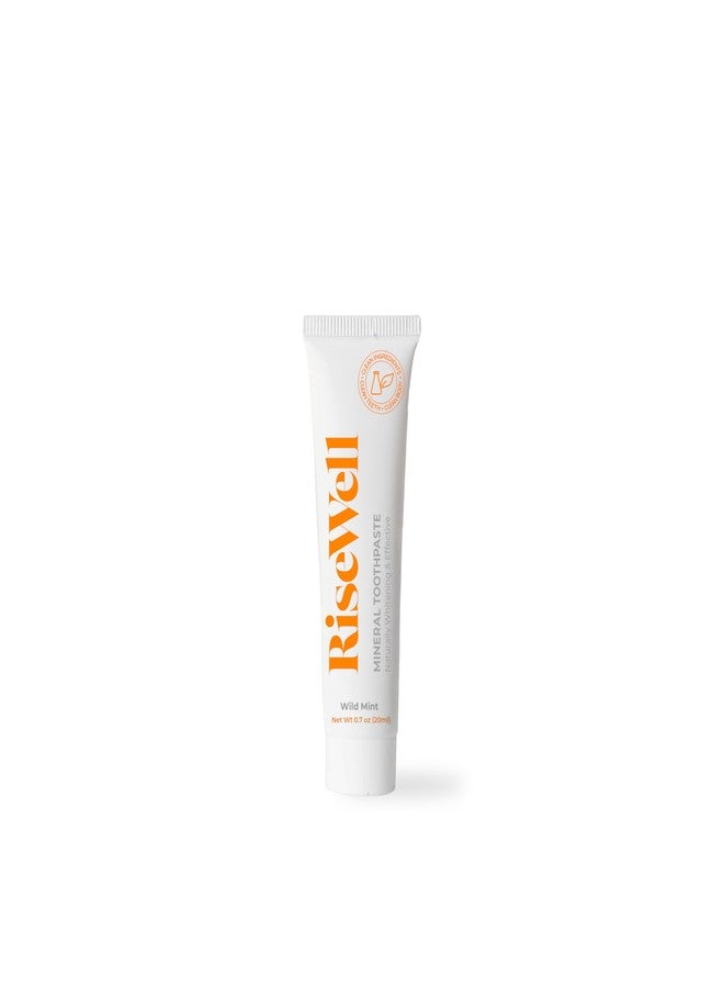 RiseWell Travel Mineral Toothpaste - TSA Approved - Natural, Hydroxyapatite Dental Care, SLS Free Travel Size Toothpaste, Enamel Repair for Stronger, Healthier Teeth (Wild Mint, Made in the USA - Image 1
