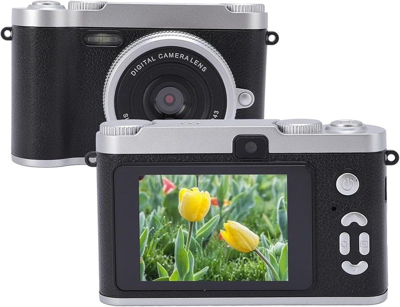 Black FILFEEL Ultra Clear 48MP Dual Camera 8X Zoom 2.4 Inch HD Screen Image Stabilization - Image 5