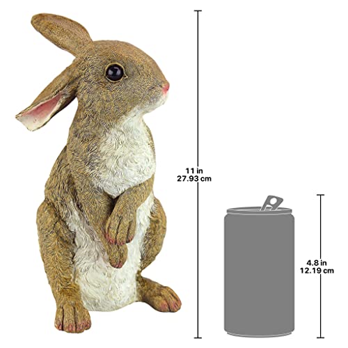 Design Toscano QM200681 Hopper the Bunny Standing Rabbit Indoor/Outdoor Garden Statue, 6 Inches Wide, 11 Inches Tall, Handcast Polyresin, Full Color Finish - Image 3