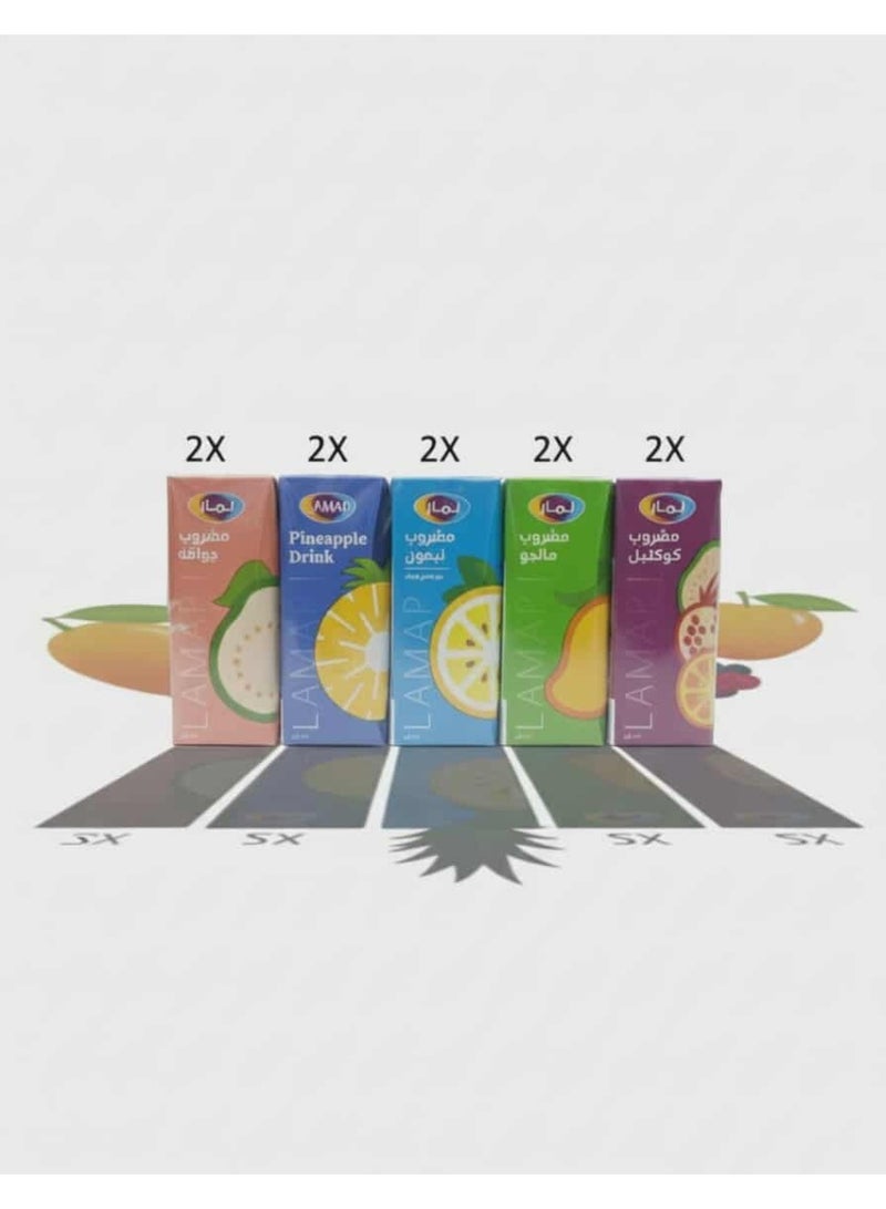 Lamar Assorted flavors pack of 10 ,200ml - Image 3