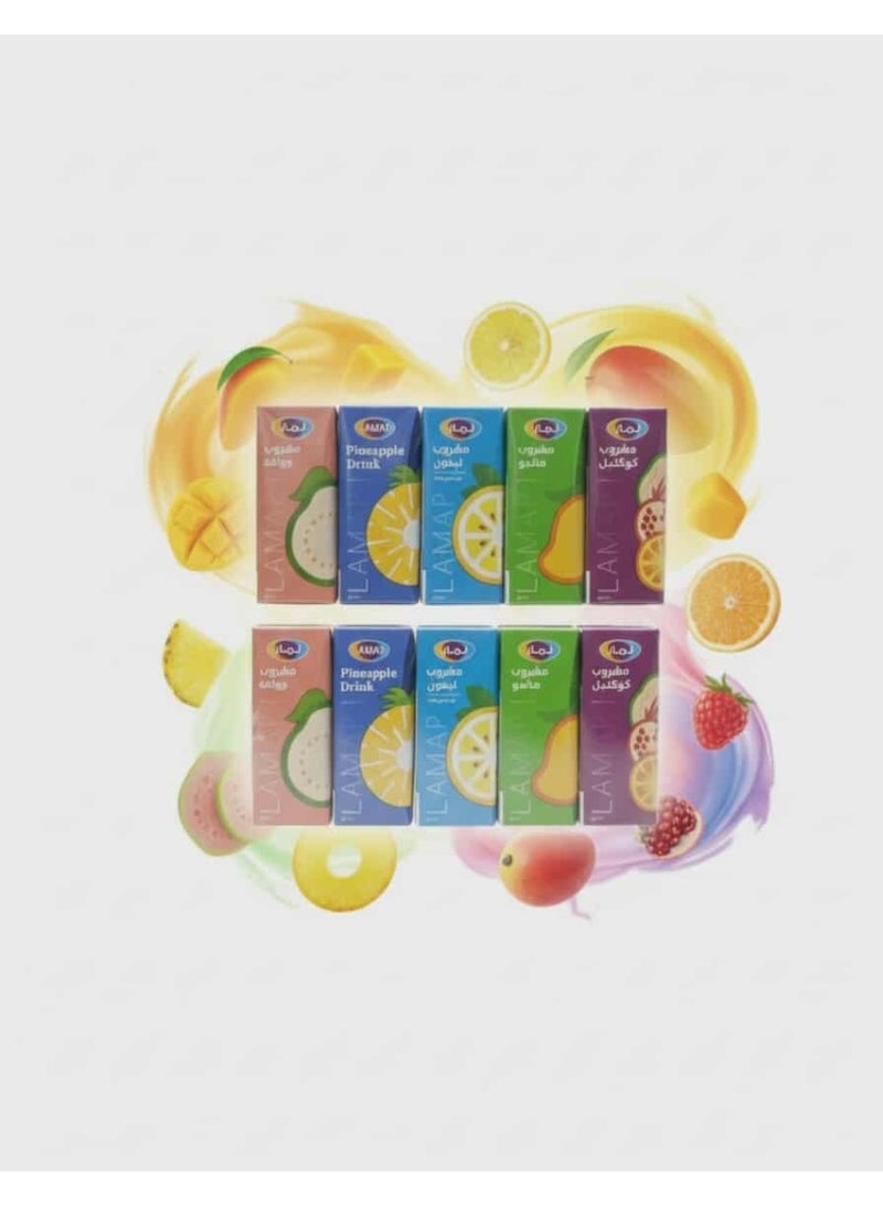 Lamar Assorted flavors pack of 10 ,200ml - Image 4