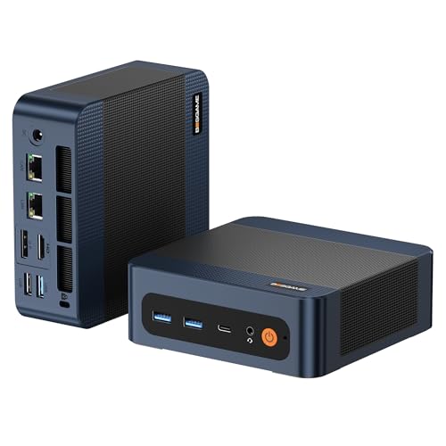 BOSGAME P3 Mix Mini PC, Mini Computers with Ryzen 5 7640HS (up to 5.0 GHz), 32GB DDR5, 1TB PCIe SSD, 4K Triple Display, USB 4.0, Dual 2.5G LAN & Wi-Fi 6E & BT5.2, Mini Desktop for Home Office - Image 1