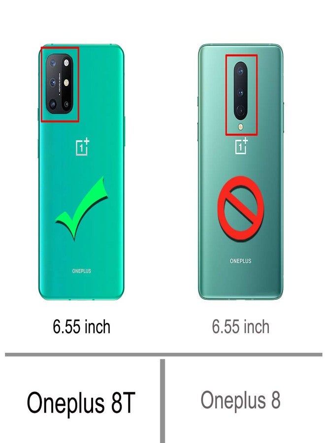 أوسوفر جراب هاتف Osophter الخلوي لهاتف OnePlus 8T 5G، غطاء واقٍ من مطاط TPU الممتص للصدمات مع واقي شاشة، أسود - Image 2