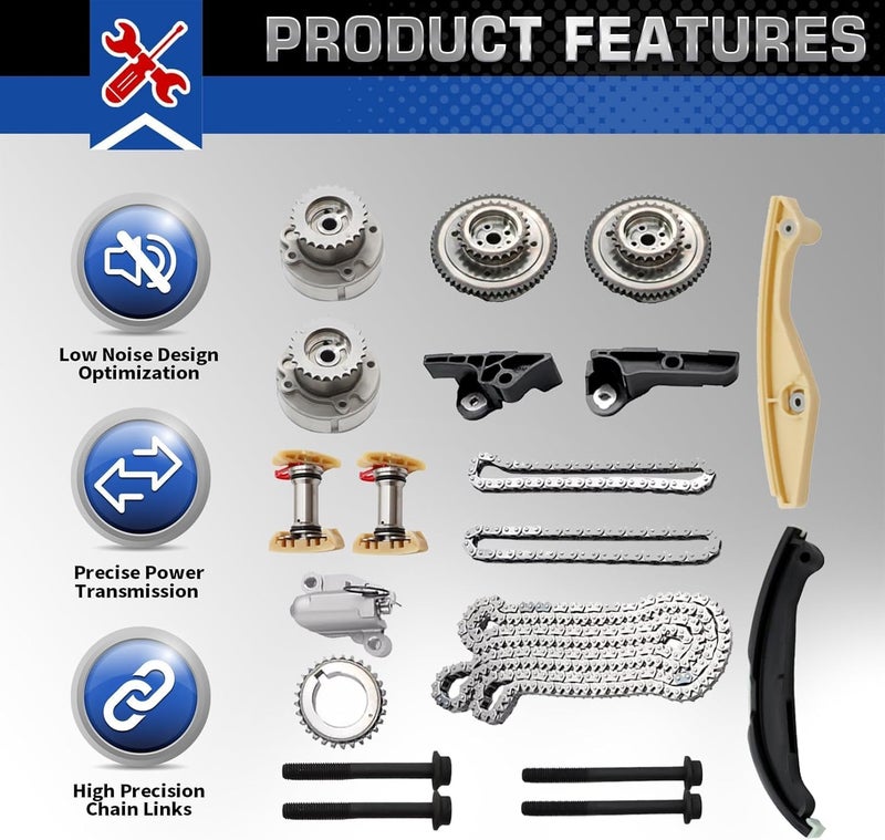 Assembroverse 90738S Timing Chain Kit for Explorer 150 3.3L 3.5L 3.7L (2011-2016) - Image 2