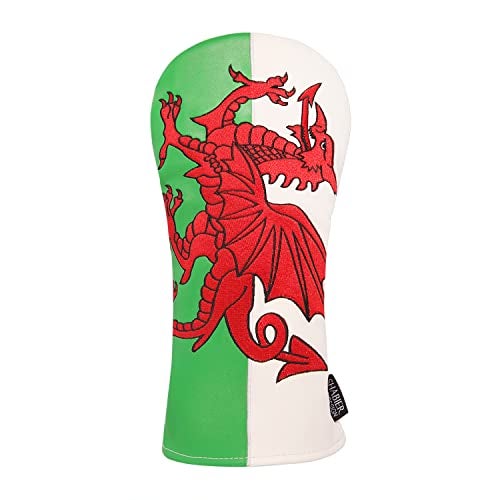 SHABIER United Kingdom Flag Golf Head Cover Golf Wood Club Headcover Driver Cover The Red Dragon - Image 1