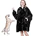 Aemilas Aemilas Wearable Blanket Hoodie,Oversized Sherpa Sweatshirt Blanket with Hood Pocket and Sleeves,Cozy Soft Warm Plush  - Image 2