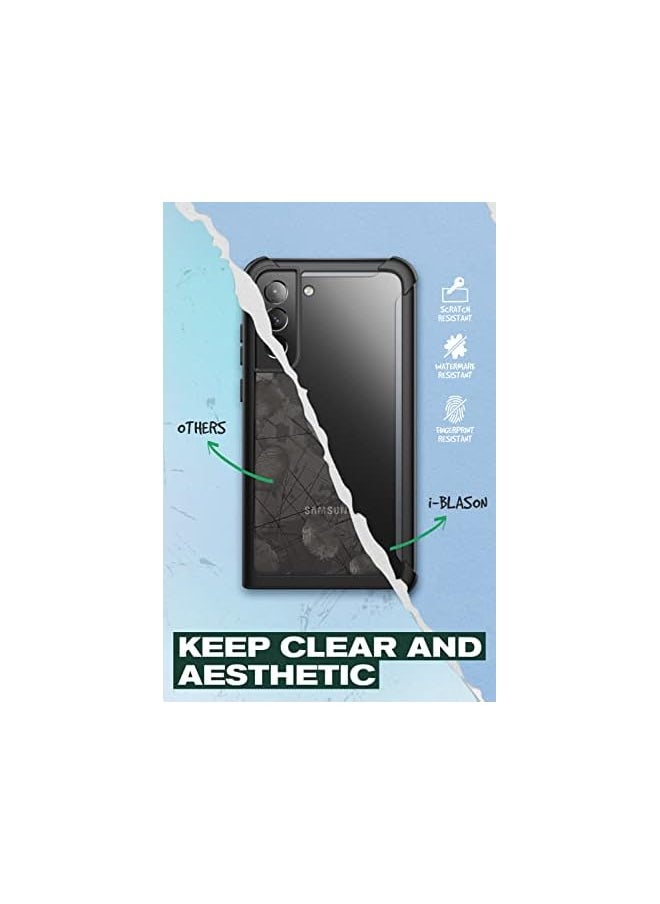 I-blason Ares Series Case Designed for Galaxy S22 (2022 Release), Rugged Clear Bumper Case Without Built-in Screen Protector (Black)  - Image 5