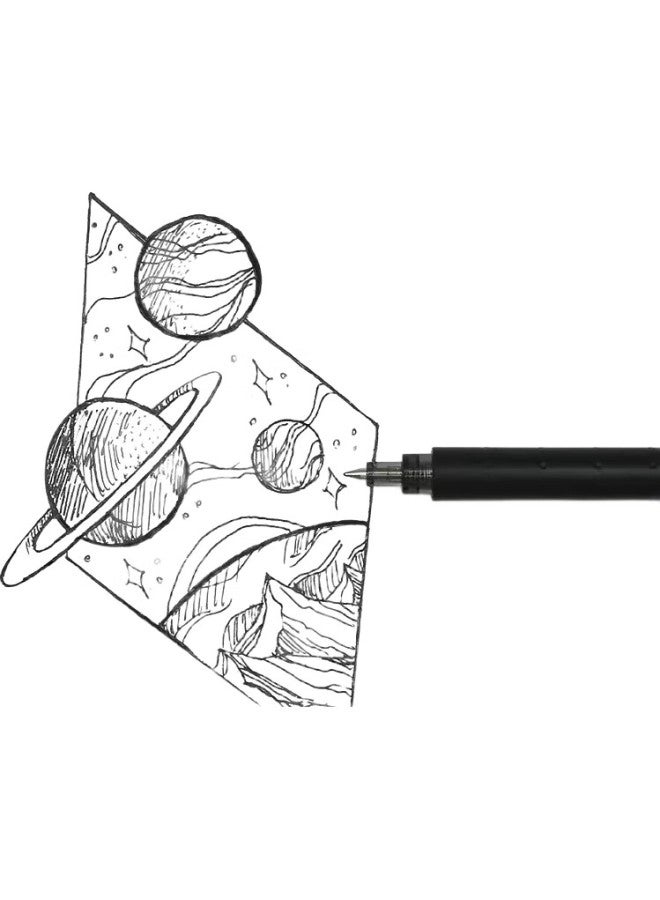 Kaco Jingdian Low Center Of Gravity Retractable Gel Pen For Students' Practice And Exams, 0.5Mm, Blue Ink, Blue And Black Core, Single Pen, K1028 - Image 3