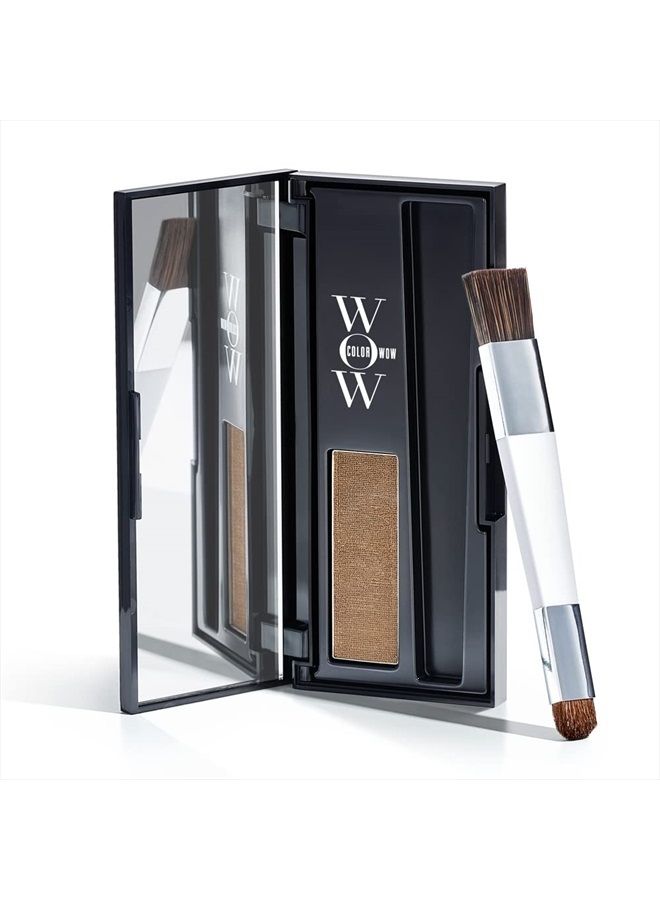 Color Wow Root Cover Up, Light Brown - Instantly cover greys + touch up highlights, create thicker looking hairlines, water resistant, sweat resistant - No mess multi award winning root touch up - Image 1