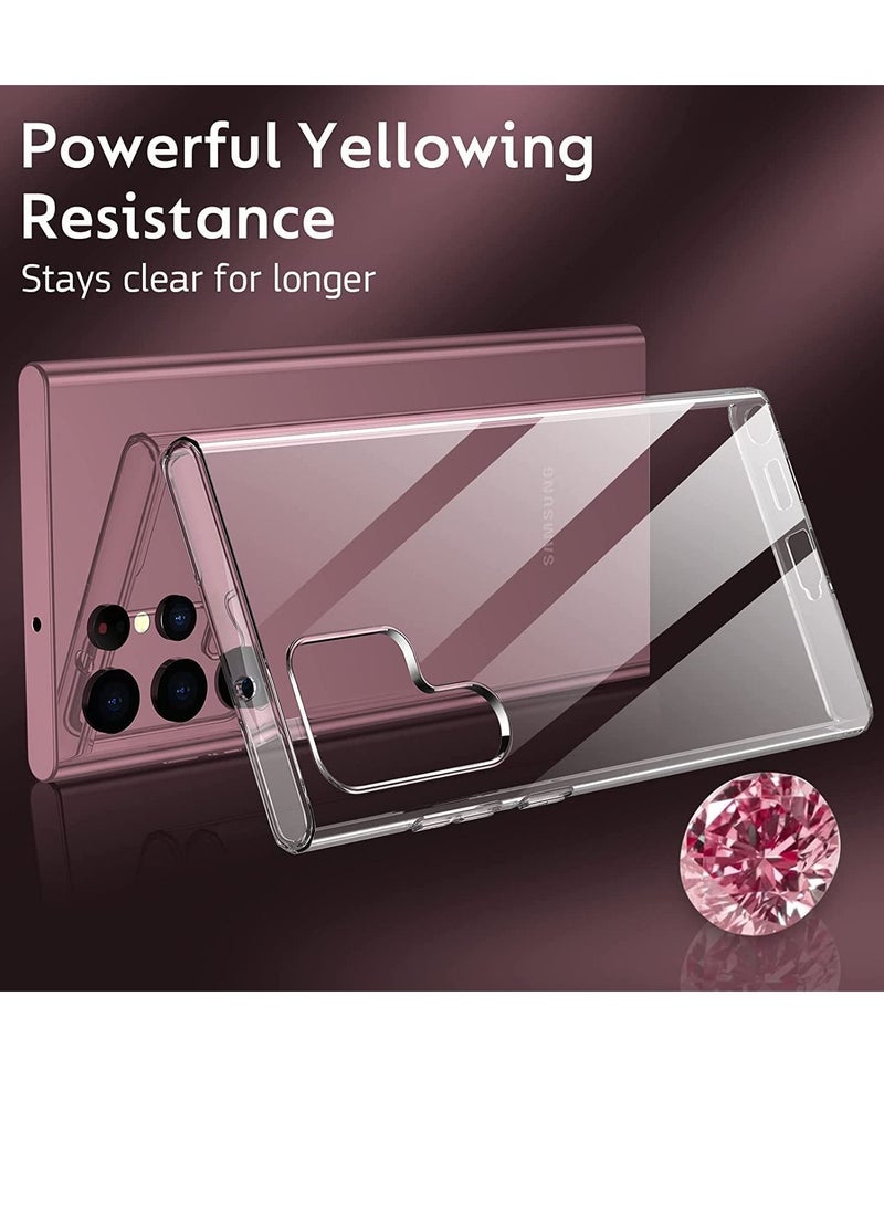 فون بلانيت Crystal Clear Case Designed for Galaxy S22 ULTRA,Slim Fit [Ultra Transparent ] Shockproof Case Cover for Samsung Galaxy S22 ULTRA - Image 2