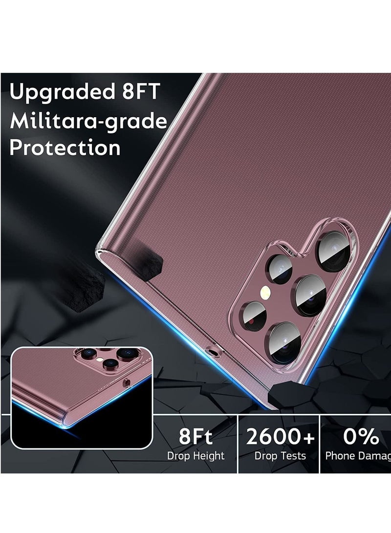 فون بلانيت Crystal Clear Case Designed for Galaxy S22 ULTRA,Slim Fit [Ultra Transparent ] Shockproof Case Cover for Samsung Galaxy S22 ULTRA - Image 3