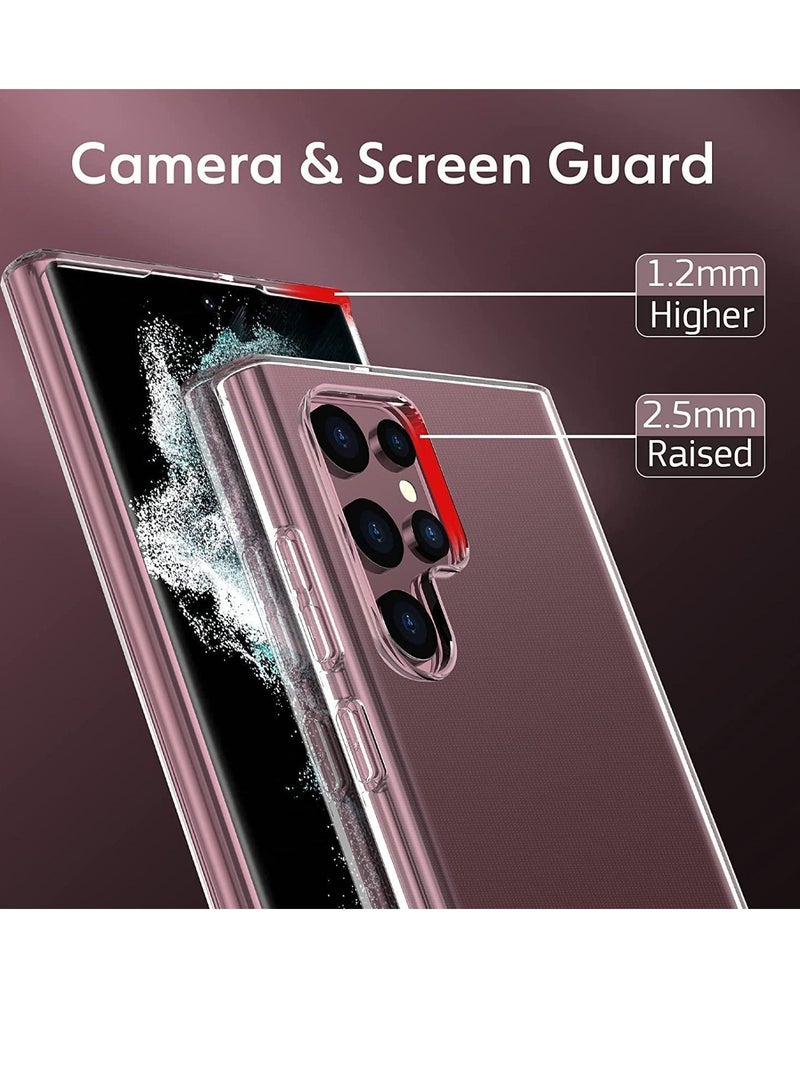 فون بلانيت Crystal Clear Case Designed for Galaxy S22 ULTRA,Slim Fit [Ultra Transparent ] Shockproof Case Cover for Samsung Galaxy S22 ULTRA - Image 4