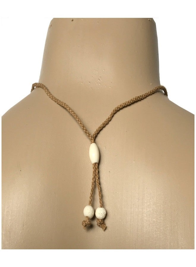 Zero Gravity Hawaii Hawaiian Jewelry Hand Carved Round Hawaii Fish Hook White Buffalo Bone Hawaii Necklace - Image 3
