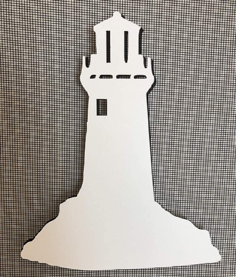 DCentral Lighthouse II Flexible Vinyl Screen Magnets DoubleSided WhiteEasier to See Decorative Helps to Stop Walking into Screens Covers Small Tears for NonRETRACTABLES Size 63 x 66