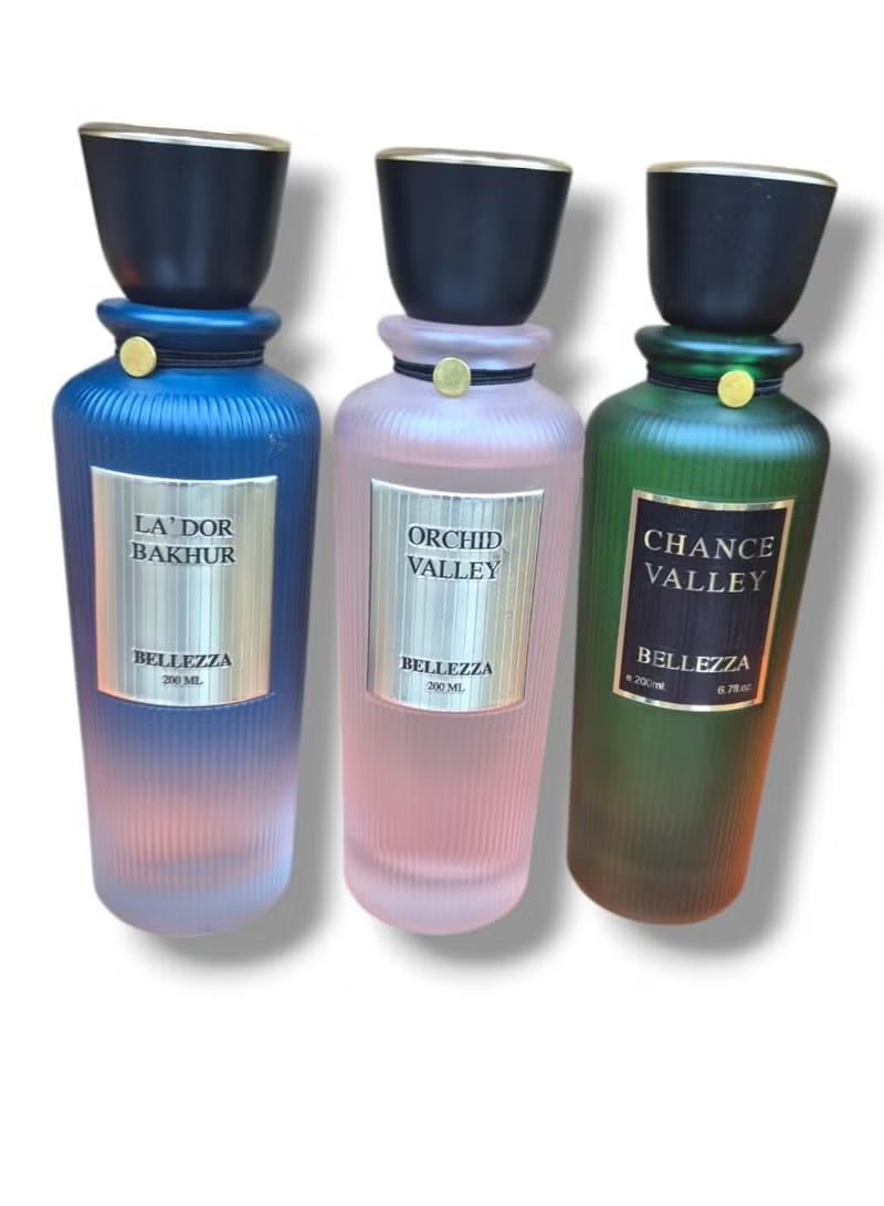 Bellezza perfume set of 3 pieces