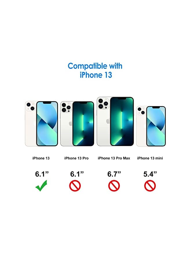 Jetech Silicone Case Compatible with iPhone 13 6.1-Inch, Silky-Soft Touch Full-Body Protective Case, Shockproof Cover with Microfiber Lining (Black) - Image 2