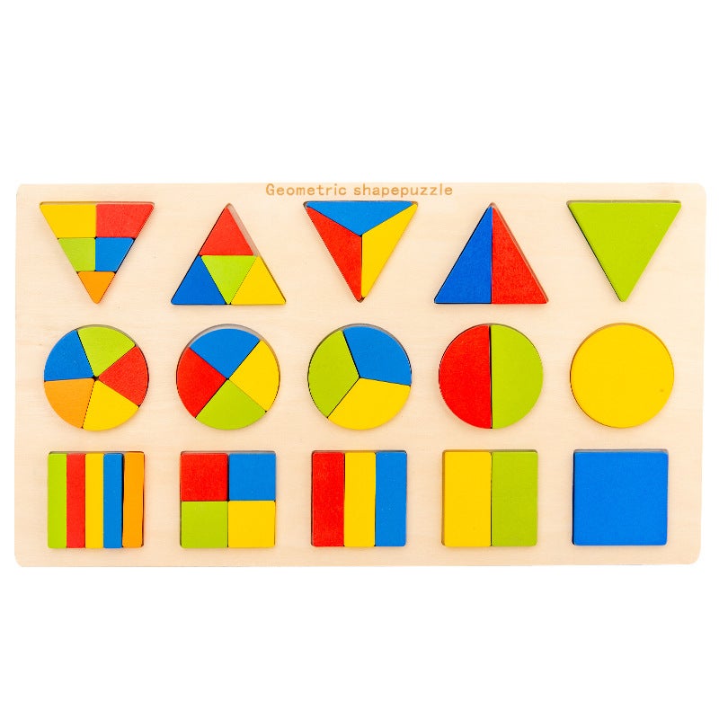 Puzzle Board Geometric Shape Matching Cognitive Jigsaw Puzzle Board Children Baby Intelligence Development 6-Year-Old Early Education Toy - Image 4