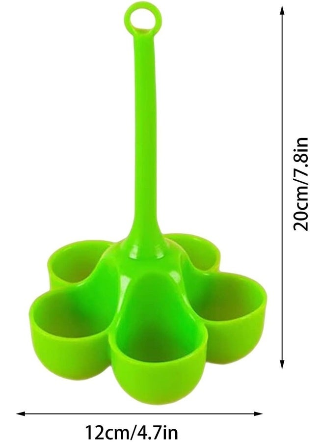 2pcs 5 Holes Egg Cooker, resistant Silicone Egg Boiler Egg Tray BPA Free With Handles Egg Rack Egg Steam Cup Tray Kitchen Gadgets  - Image 5