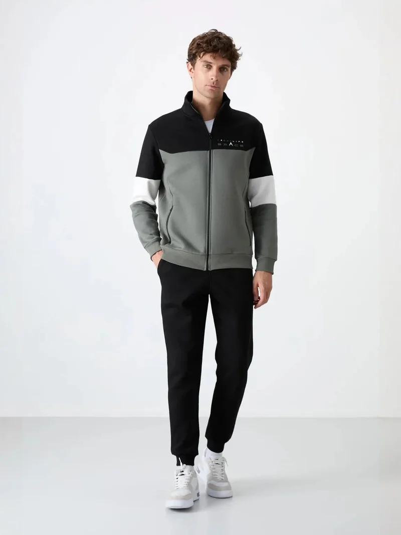 تومي لايف TOMMY Men's Color-Blocked Zip Sweatshirt And Pants Set
