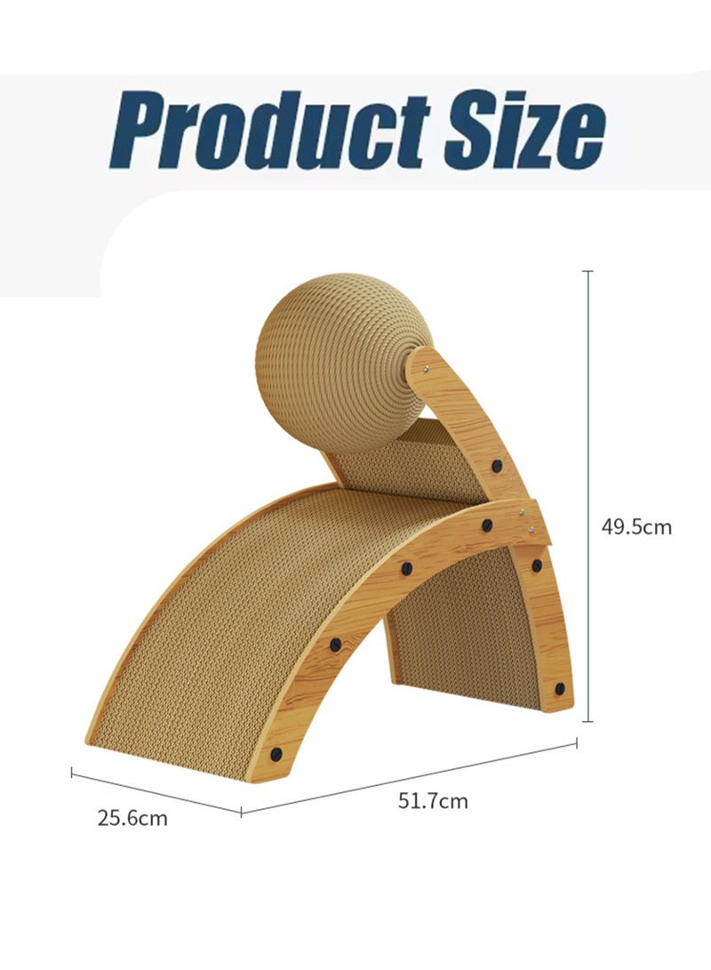 MissTiara High Quality Cat Toy Durable Scratcher R Shaped Cat Scratching Cardboard Pad Cat Scratch Board - Image 2