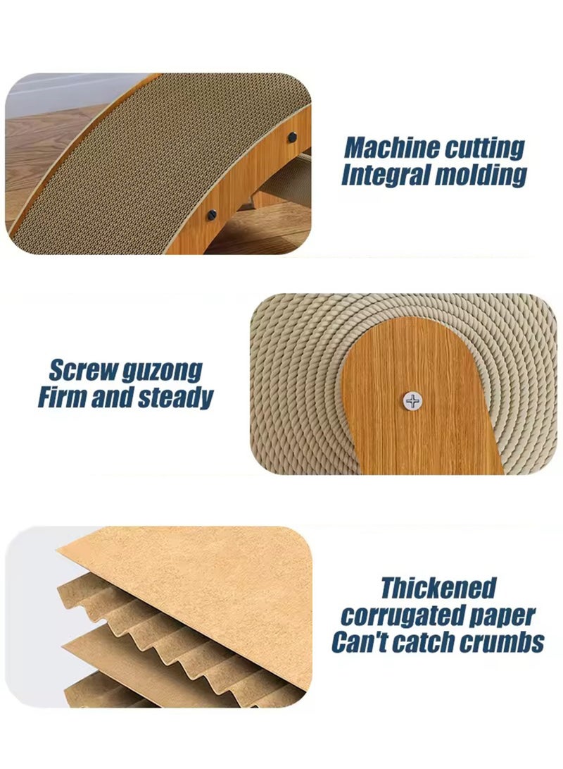 MissTiara High Quality Cat Toy Durable Scratcher R Shaped Cat Scratching Cardboard Pad Cat Scratch Board - Image 4