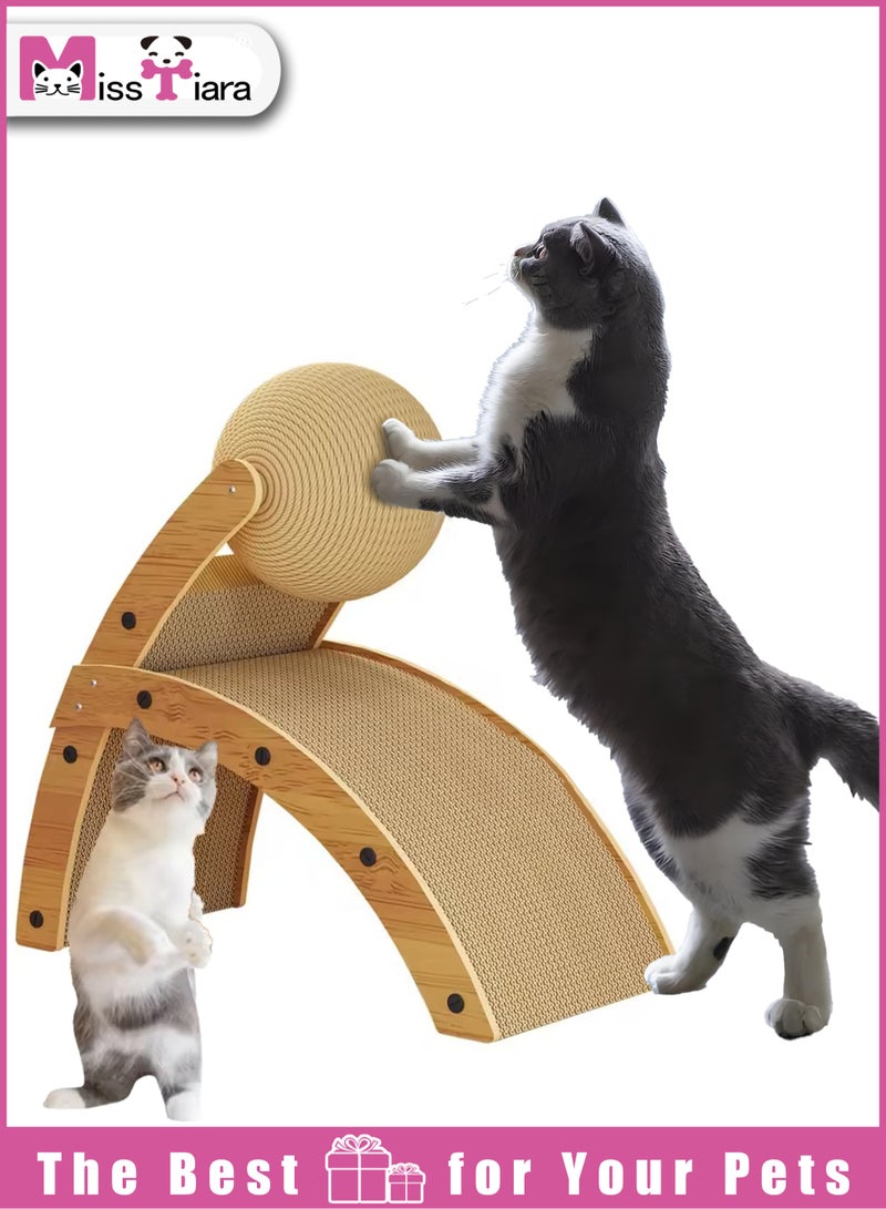 MissTiara High Quality Cat Toy Durable Scratcher R Shaped Cat Scratching Cardboard Pad Cat Scratch Board - Image 1