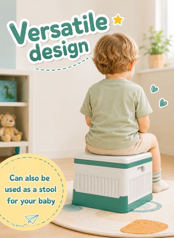 Arabayt Portable potty training seat for toddlers, foldable toilet for children and infants, travel potty for kids—suitable for use in cars, while camping, or on chairs; for indoor and outdoor use; includes 15 disposable liners - Image 5