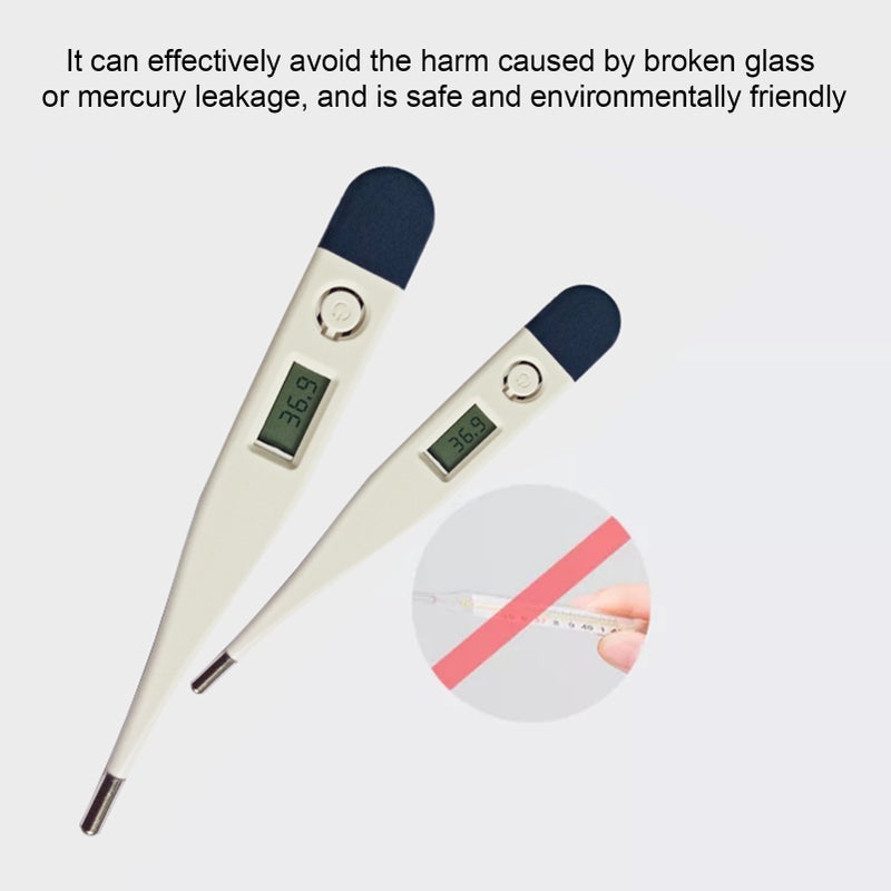 Digital Electronic Thermometer Portable Mouth/Underarm Fast Reading Intelligent Beep Remind LCD Screen For Adult Baby Care - Image 3
