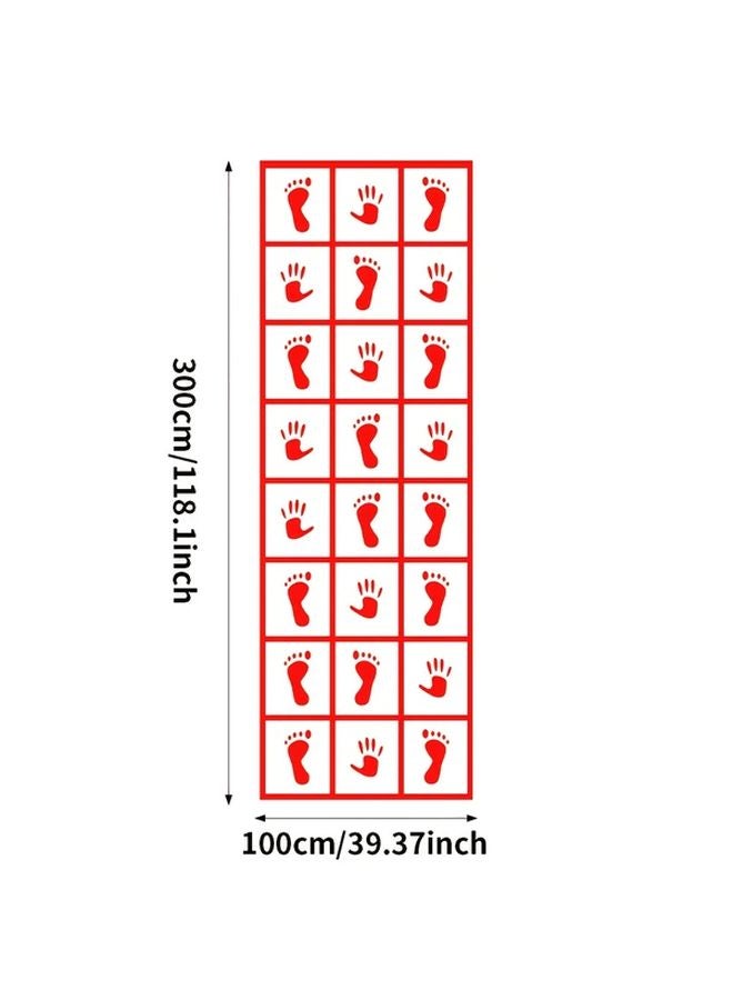 Red Sensory Folding Floor Game Set Body Coordination Balance Challenge Portable For Outdoor Team Building - Image 3