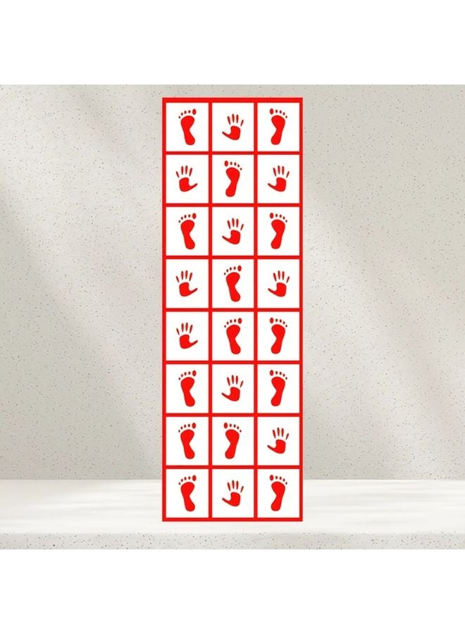 Red Sensory Folding Floor Game Set Body Coordination Balance Challenge Portable For Outdoor Team Building - Image 1