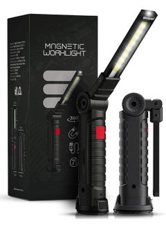 VERSENIO VERSENIO Portable Rechargeable Torch LED Flashlight with 4 Lighting Modes Magnetic Base Hanging Hook 360Degree Ambient Light Emergency Light with for Car Home Emergency Camping Garage  - Image 2