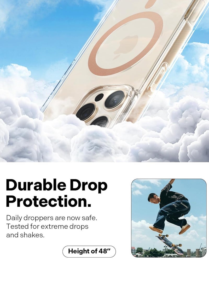 Caseology Capella Mag for iPhone 16 Pro MAX MagSafe Case Cover (2024) - Clear Sepia Gold - Image 4