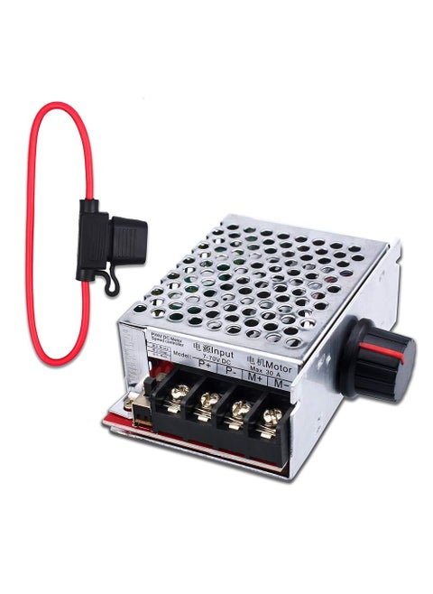 KeeYees 770V 30A PWM DC Motor Speed Controller Switch Control 12V 24V 36V 48V with 30 Amp Fuse