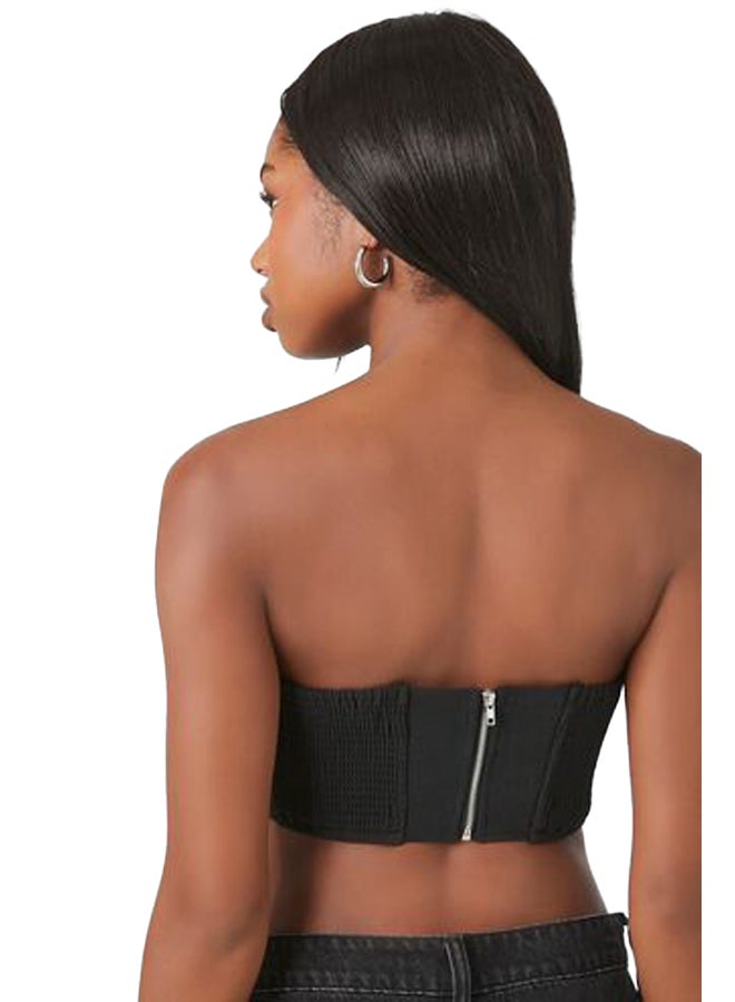 FOREVER 21 Rhinestone Cropped Tube Top - Image 4