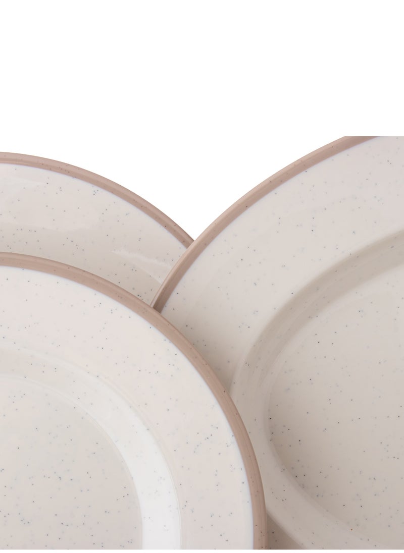 CC Bin Shihon 57-Piece Dinner Set Made of High Quality Melamine, Safe in Dishwasher and Microwave  - Image 3