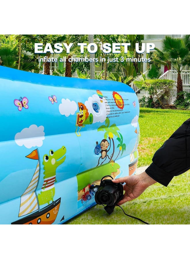 Inflatable Swimming Pool for Kids,3 Tier Thickened Swimming Pools,Paddling Pool for Toddlers Backyard Outdoor Garden backyard Summer Water Party Pool