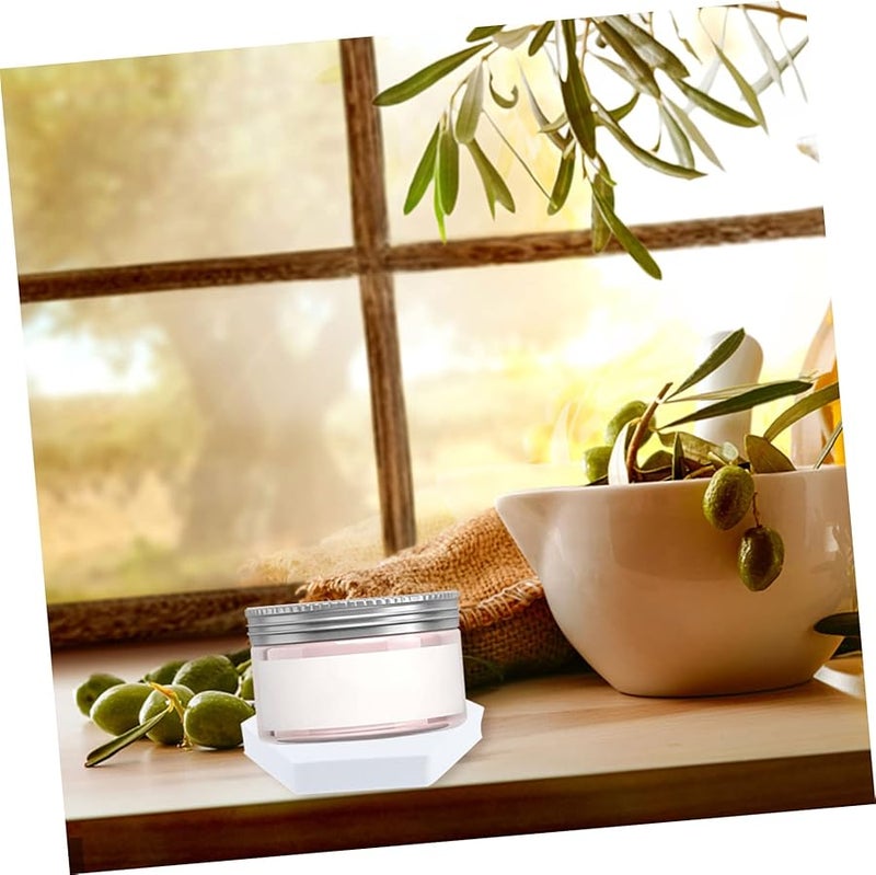 White Geometric Photo Props Backgrounds For Lipstick Jewelry Makeup Food Photography Easy To Clean - Image 5