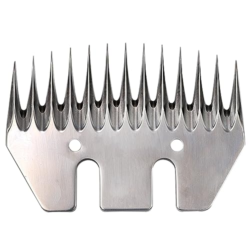 MUDUOBAN Sheep Shears Blades Replacement Clipper Blades Stainless Steel Straight 13 Tooth Electric Wool Comb Cutter Goats Clipper Scissors Blade - Image 2