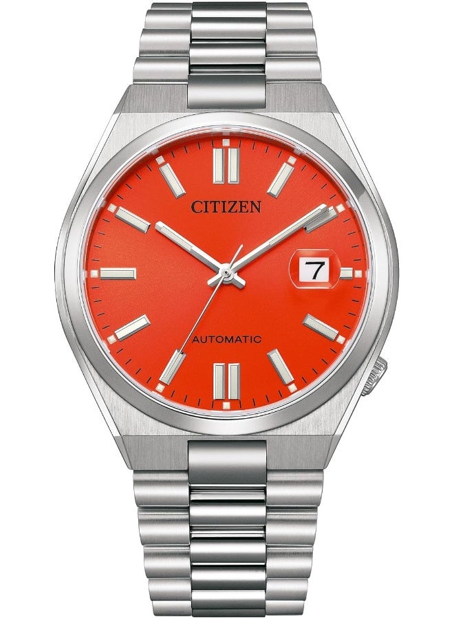 CITIZEN Men's Tsuyosa Stainless Steel Automatic Pantone Blazing Red Dial Watch - NJ0158-89W - Image 1