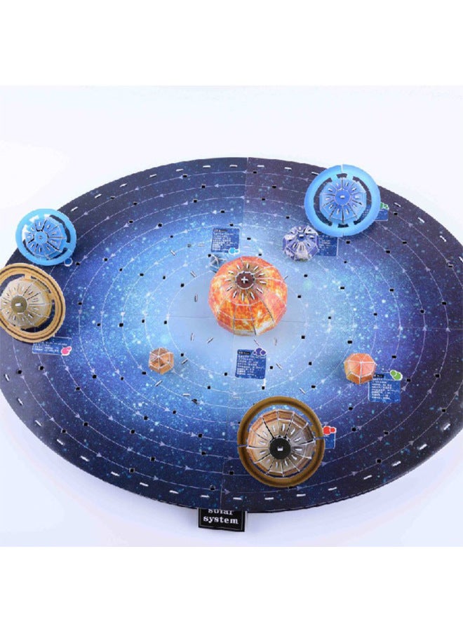 3D Puzzle Solar System Planet Globe Volcano Model Science And Education Diy Assembled Toys-Color:Earth - Image 4