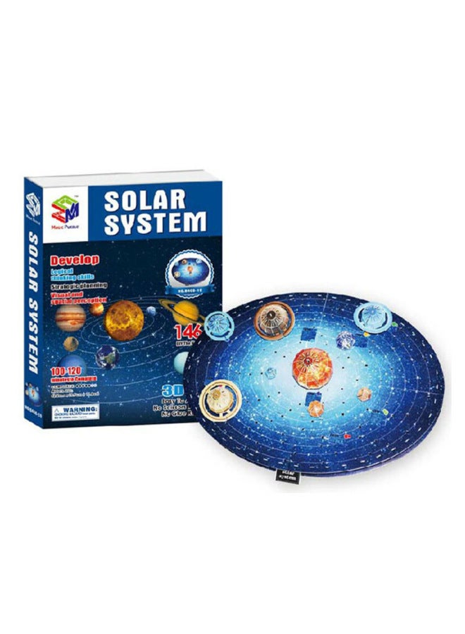 3D Puzzle Solar System Planet Globe Volcano Model Science And Education Diy Assembled Toys-Color:Earth - Image 2
