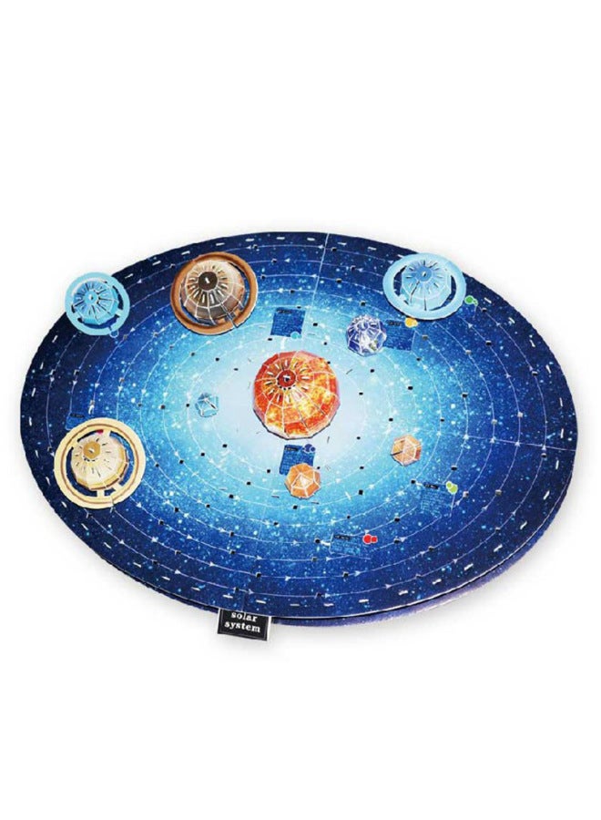 3D Puzzle Solar System Planet Globe Volcano Model Science And Education Diy Assembled Toys-Color:Earth - Image 5