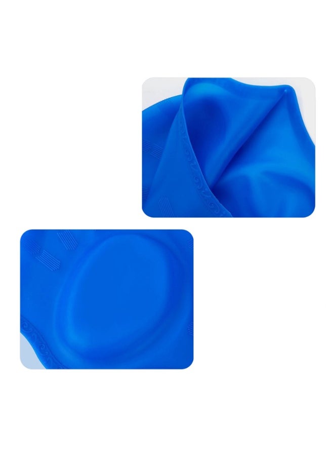 Generic Men Women Silicone Swimming Cap with Ear Protection  - Image 2